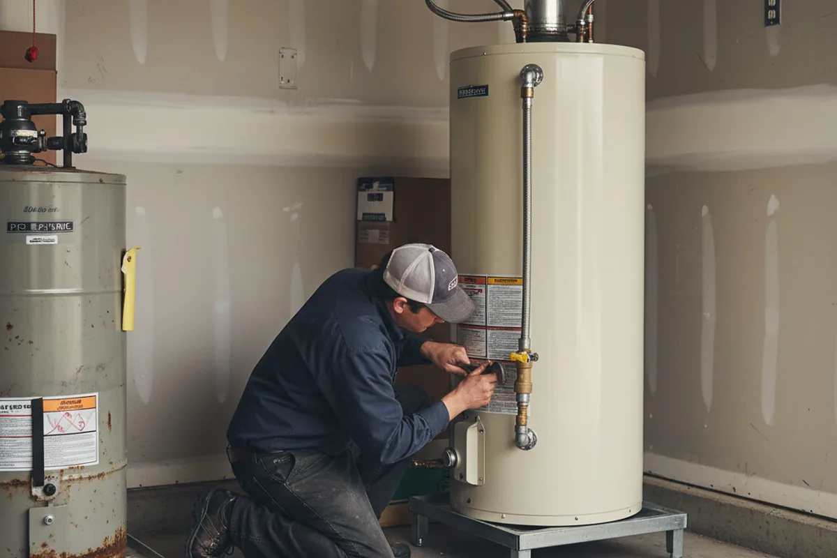 Water heater and shutoff valve replacement in Point Clear